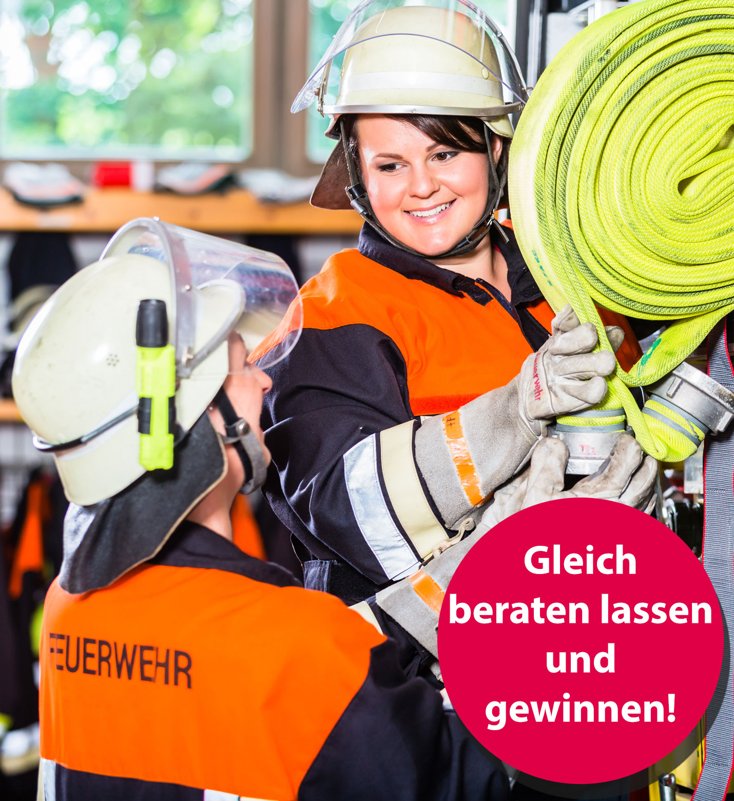 Dienstanfänger*innen Feuerwehr: Gleich beraten lassen und gewinnen